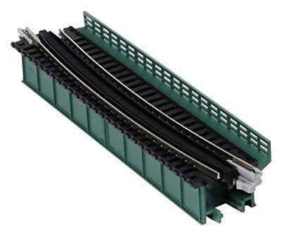 Single-Track Curved Deck-Girder Bridge, Code 80 Track - Assembled - Unitrack -- 19′ 481mm Radius, 1, N, Kato USA Inc 20471