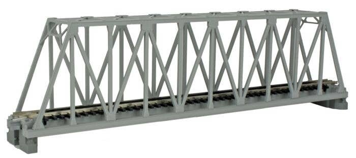 Single-Truss Bridge - 248mm 9-3/4′ -- Gray, N, Kato USA Inc 20432