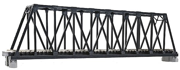 Single Truss Bridge - 248mm 9-3/4′ -- Black, N, Kato USA Inc 20434
