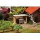 Dumpster-Dustbin Shed -- Laser-Cut Kit - 1-9/16 x 1 x 1′ 4 x 2.5 x 2.5cm, HO, Faller Gmbh 180300