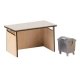 Dumpster-Dustbin Shed -- Laser-Cut Kit - 1-9/16 x 1 x 1′ 4 x 2.5 x 2.5cm, HO, Faller Gmbh 180300