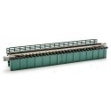 Deck Girder Bridge -- 4-31/32′ 124mm Long (green), N, Kato USA Inc 20461