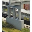 Overpass Parts -- Modern Highway Pier, N, Rix Products 150