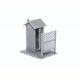 Railroad Privy/Outhouse - (Plastic Kit C&O Design) -- Single Kit, HO, State Tool & Die 500