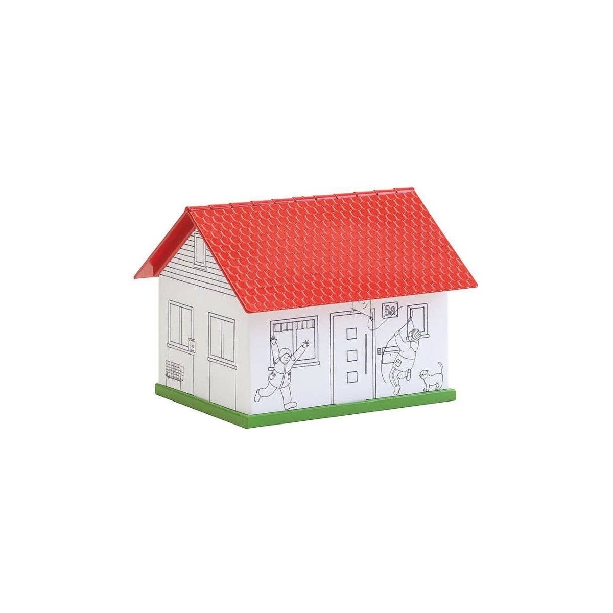 Paintable House - Basic -- Fold & Snap Cardstock Kit, HO, Faller Gmbh 150191
