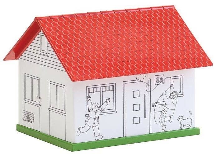 Paintable House - Basic -- Fold & Snap Cardstock Kit, HO, Faller Gmbh 150191
