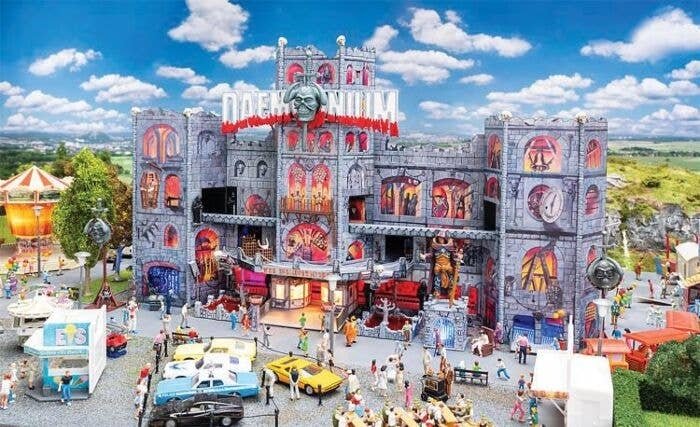 Daemonium Motorized Ghost Train -- Kit - 16-5/16 x 8-11/16 x 9-1/4′ 41.5 x 22 x 23.5cm, HO, Faller Gmbh 140418