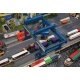 Container Bridge Crane - GVZ Hafen Nurnberg -- Kit - 16-1/2 x 13-11/16 x 10-3/8′ 42 x 34.7 x 26.3c, HO, Faller Gmbh 120291