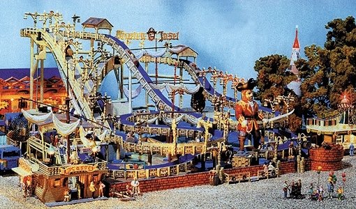 Pirate`s Island Wildwater Log Ride -- Kit - 21-3/16 x 17-3/16 x 8-7/16` 53 x 43 x 21cm, HO, Faller Gmbh 140430