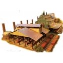 C & H Brick & Block Company -- Laser-Cut Wood Kit - 22 x 10 x 4′ 55.9 x 25.4 x 10.6cm, N, The N Scale Architect 10054