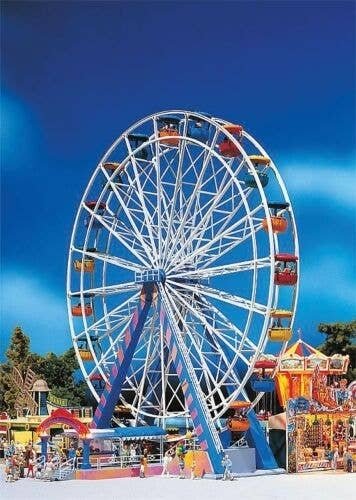 Ferris Wheel -- 8-7/16 x 7-13/16 x 12-13/16′ 21.5 x 19.9 x 32.6cm, HO, Faller Gmbh 140312