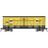 40′ Animated Stock Car with Horses - Ready to Run - Silver Series(R) -- Missouri-Kansas-Texas 47056 (yellow, black), HO, Bachm
