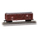 Steel Stock Car - Ready to Run -- Baltimore & Ohio 46110 (Boxcar Red, silver, Capitol Dome Logo), N, Bachmann Industries 71563