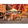 Children`s Merry-Go-Round - Kit -- 4-5/8 x 3-1/4` 12.2 x 8.2cm, HO, Faller Gmbh 140316