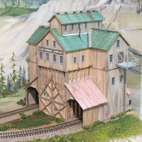 Cash Mine Works Ore House -- Kit - 7-1/2 x 8-1/2′ 18.7 x 21.3cm, HO, Blair Line 186