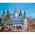 Town Hall with Fire Station -- Kit - 10-1/4 x 9-13/16 x 13-3/8′ 26 x 25 x 34cm, HO, Faller Gmbh 191835