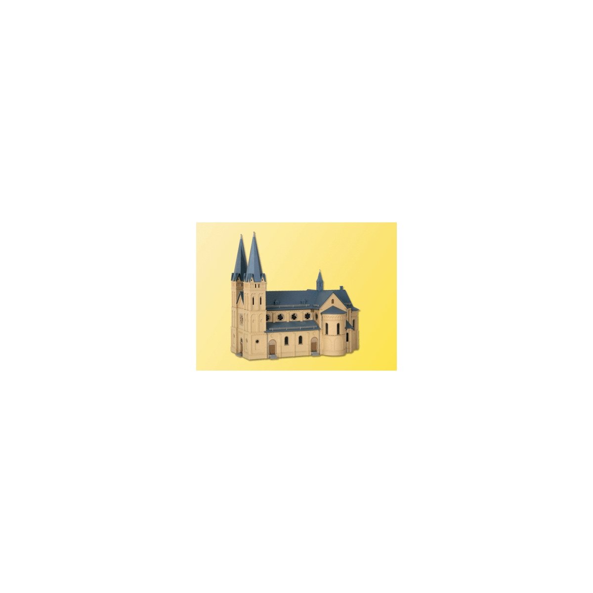 Church -- 11-1/4 x 6-11/16 x 10-1/4′ 28.5 x 17 x 26cm, N, Kibri 37025