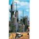 Oil Refinery -- Kit - 5-7/8 x 3-7/8 x 9-1/4′ 15 x 10 x 23.5cm, HO, Vollmer Gmbh 45525