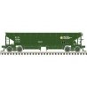 70-Ton Hart Ballast Car - Ready to Run - Master(R) -- British Columbia Railway 2504 (green, white), HO, Atlas Model Railroad Co.