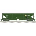 70-Ton Hart Ballast Car - Ready to Run - Master(R) -- British Columbia Railway 2509 (green, white), HO, Atlas Model Railroad Co.