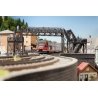 Variable-Length Pedestrian Overhead Bridge -- Laser-Cut Card Kit, HO, Noch Gmbh & Co 67070