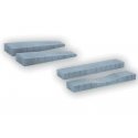 Hard-Foam Train Station Platform 4-Piece Set -- Fits Marklin C-Track - 2 Curved-End, 1 Straight a, HO, Noch Gmbh & Co 66020