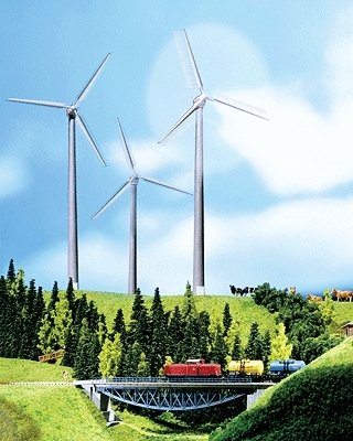 Nordex Wind Generator -- 2 x 2 x 16-11/32′ 5 x 5 x 41.5cm With Motor (12-16 VAC) & 3-Blade Rotor, N, Faller Gmbh 232251