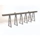 210` Tall Steel Viaduct, Low Bridge w/Bents -- 7 30` Spans, 6 1,2,or 3-Story Bents, 29`L x 10 , HO, Micro Engineering 75550