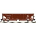 70-Ton Hart Ballast Car - Ready to Run - Master(R) -- Denver & Rio Grande Western 25033 (Boxcar Red, white), HO, Atlas Model Rai