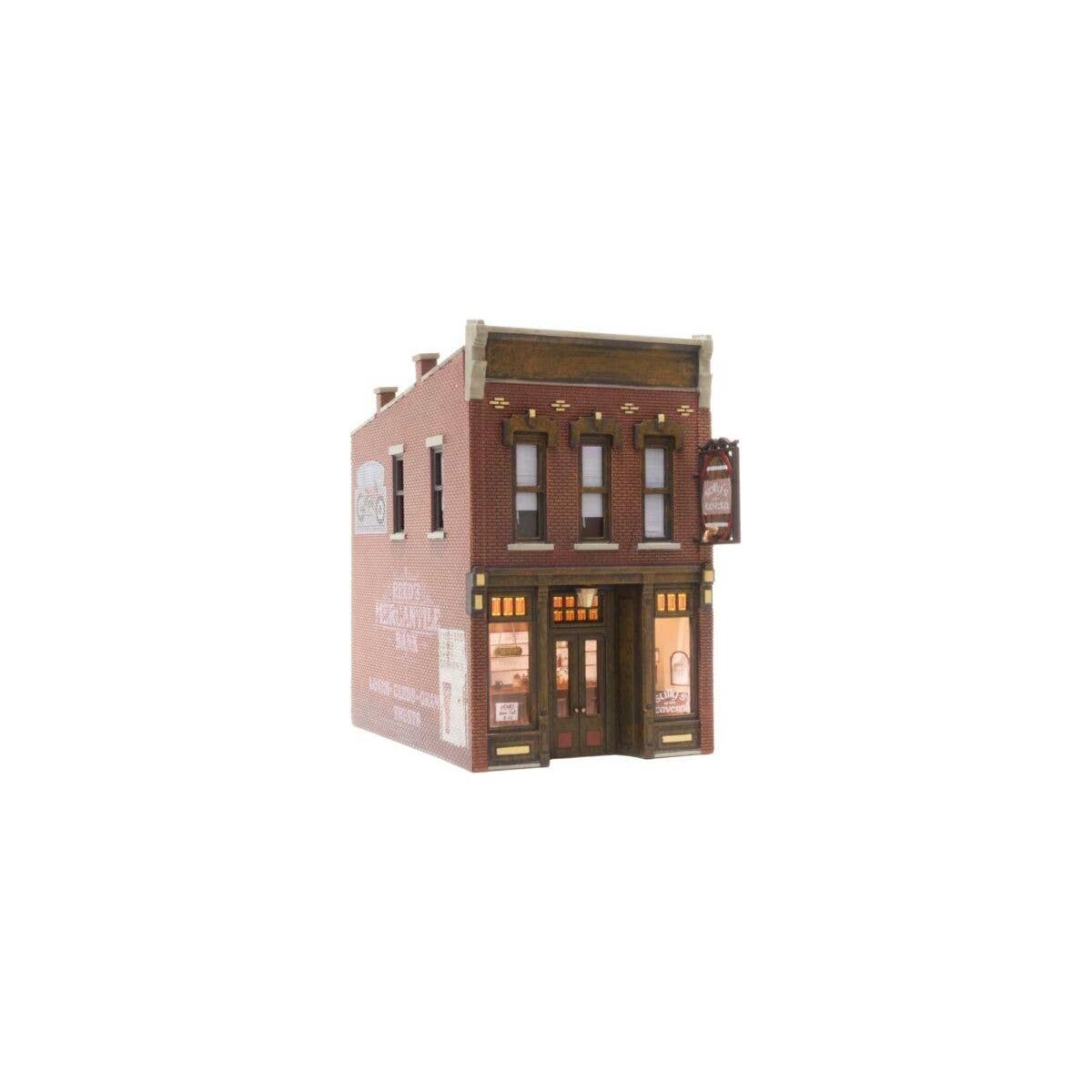 Built-&-Ready Landmark Stuctures(R) Assembled -- Sully′s Tavern, HO, Woodland Scenics 5049
