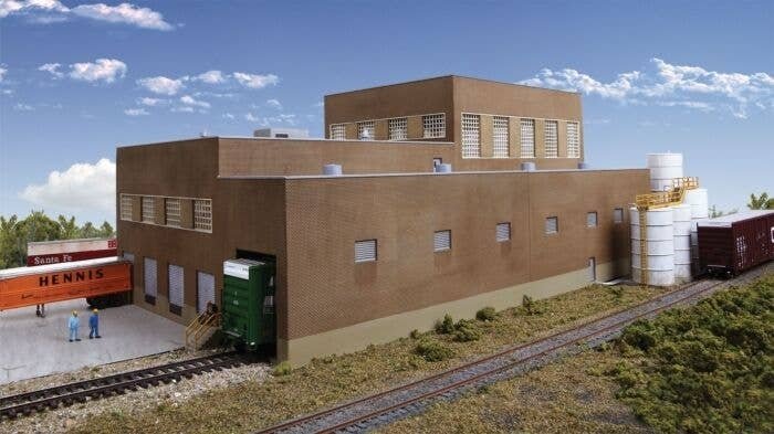 Paper Mill - Superior Paper -- Kit - 20-3/4 x 11-3/4 x 8-3/4′ 52.7 x 29.8 x 22.2cm, HO, Walthers Cornerstone 3902