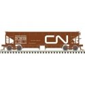 70-Ton Hart Ballast Car 3-Pack - Ready to Run - Master(R) -- Canadian National 301218, 301244, 301263 (Boxcar Red, white), HO, A