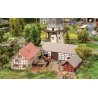 Half-Timber Three-Sided Farm -- Laser-Cut Kit - Includes House, Stable, Barn, Z, Faller Gmbh 282800