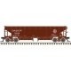 70-Ton Hart Ballast Car 3-Pack - Ready to Run - Master(R) -- Denver & Rio Grande Western 25042, 25057, 25063 (Boxcar Red, white)