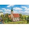Village Church -- Kit - 5-7/16 x 2-15/16 x 8-1/16′ 13.8 x 7.5 x 20.5cm, N, Faller Gmbh 231726