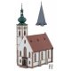 Village Church -- Kit - 5-7/16 x 2-15/16 x 8-1/16′ 13.8 x 7.5 x 20.5cm, N, Faller Gmbh 231726