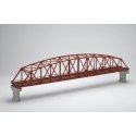 Curved Chord Through Truss Bridge w/2 Piers - Fine Track -- Assembled - Double-Track - 22′ 55.9cm , N, TomyTec Co LTD 3221
