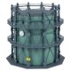 Gasometer Gas Storage Tank with Piping -- Kit - 6-5/16 x 6-5/16 x 7-1/16′ 16 x 16 x 18cm, HO, Faller Gmbh 130157