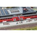 Modern Station Platform w/Details -- Kit - 19-5/16 x 2-3/4 x 4-3/4′ 49 x 7 x 12cm, HO, Faller Gmbh 120202