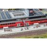 Modern Station Platform w/Details -- Kit - 19-5/16 x 2-3/4 x 4-3/4′ 49 x 7 x 12cm, HO, Faller Gmbh 120202