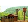 McCabe Sand House & Tower -- Kit - 2-5/16 x 5-1/8′ 5.9 x 13cm, HO, B.T.S. 27495