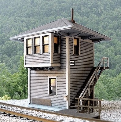 Chesapeake & Ohio MD Cabin (Interlocking Tower) -- 4-1/8 x 4-7/16′, HO, B.T.S. 27650