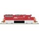 EMD GP60 - Standard DC - Master(TM) Silver -- Vermont Railway 381 (red, white), N, Atlas Model Railroad Co. 40004911