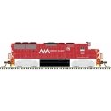EMD GP60 - Standard DC - Master(TM) Silver -- Vermont Railway 381 (red, white), N, Atlas Model Railroad Co. 40004911