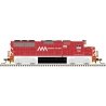 EMD GP60 - Standard DC - Master(TM) Silver -- Vermont Railway 381 (red, white), N, Atlas Model Railroad Co. 40004911