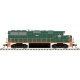 EMD GP60 - Standard DC - Master(TM) Silver -- Green Mountain Railroad 382 (green, orange), N, Atlas Model Railroad Co. 40004912