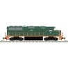 EMD GP60 - Standard DC - Master(TM) Silver -- Green Mountain Railroad 382 (green, orange), N, Atlas Model Railroad Co. 40004912