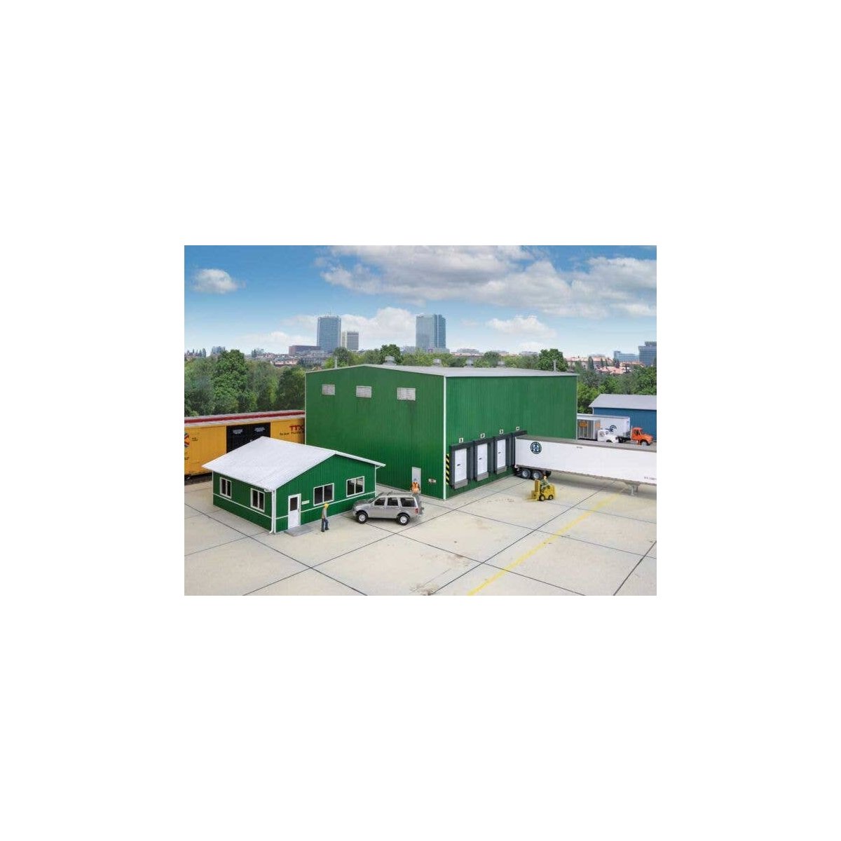 Steel Warehouse -- Kit, HO, Walthers Cornerstone 4080