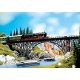 Deck Arch Bridge -- Kit - 14-1/4 x 2-1/2 x 4-3/4′ 36 x 6.5 x 11.9cm, HO, Faller Gmbh 120541