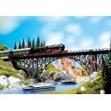 Deck Arch Bridge -- Kit - 14-1/4 x 2-1/2 x 4-3/4′ 36 x 6.5 x 11.9cm, HO, Faller Gmbh 120541